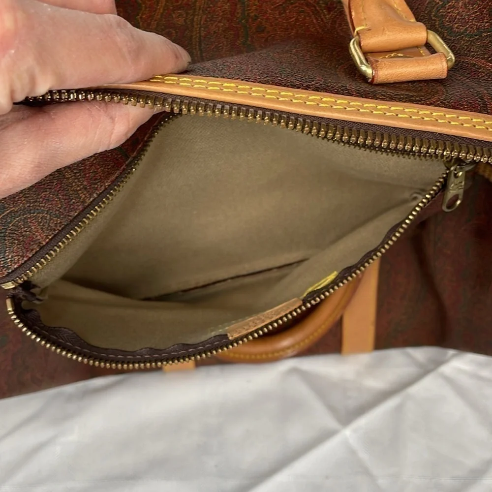 Etro Paisley Large Travel Duffel Duffle Bag Carryon